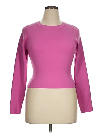 Pre-owned Happily Grey Pullover Sweater In Pink