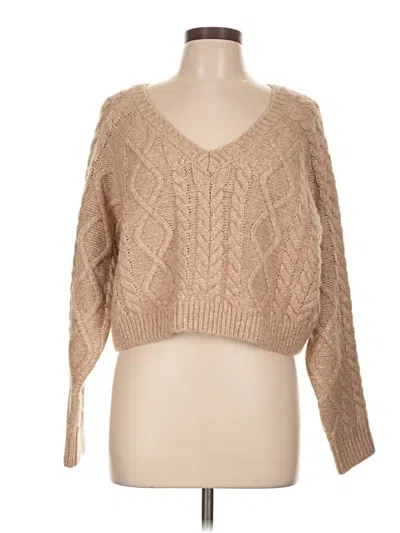Pre-owned Happily Grey Pullover Sweater In Tan