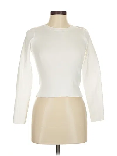 Pre-owned Happily Grey Pullover Sweater In White