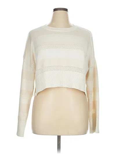 Pre-owned Happily Grey Pullover Sweater In White