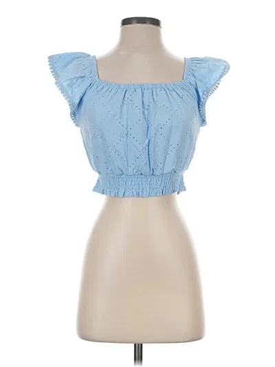 Pre-owned Happily Grey Sleeveless Blouse In Blue