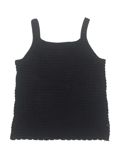 Pre-owned Happily Grey Kids' Sleeveless Top Black Scoop Neck Tops