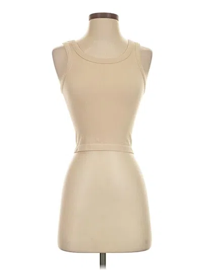 Pre-owned Happily Grey Sleeveless T-shirt In Tan