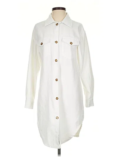 Pre-owned Happily Grey Trenchcoat In White