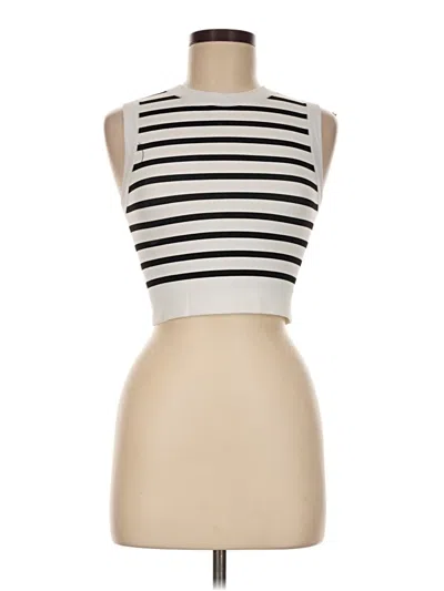 Pre-owned Happily Grey Tube Top Ivory Strapless Neckline Tops