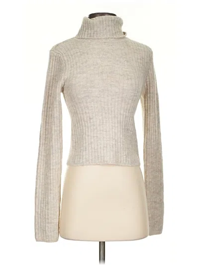 Pre-owned Happily Grey Turtleneck Sweater In Tan