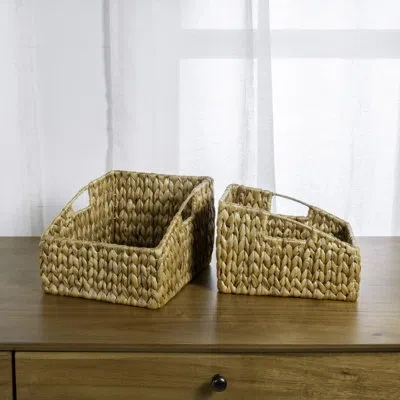 Happimess 2 Piece Wicker General Basket Set In Natural