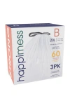 Happimess 8-gallon (30l) Drawstring Trash Can Liner,