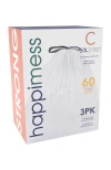 Happimess 8-gallon (30l) Drawstring Trash Can Liner,