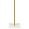 Happimess Avery Modern Classic Metal With Non Slip Weighted Marble Base Paper Towel Holder In Neutral