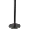 Happimess Avery Modern Classic Metal With Non Slip Weighted Marble Base Paper Towel Holder In Black
