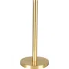 Happimess Avery Modern Classic Metal With Non Slip Weighted Marble Base Paper Towel Holder In Gold