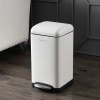 Happimess Betty Retro Mini 3.2-gallon Step-open Trash Can In White