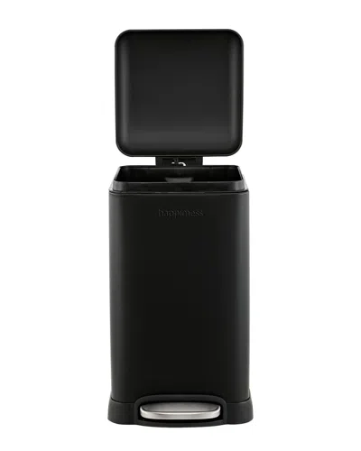 Happimess Betty Retro Mini 3.2gal Step-open Trash Can In Black