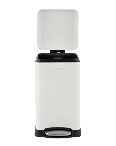 Happimess Betty Retro Mini 3.2gal Step-open Trash Can In White