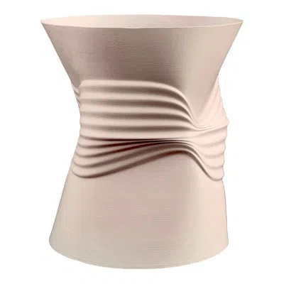 Happimess Brent Midcentury Modern Indoor Crushed Can Eco-friendly 3d Printed Planter With Drainage In Sand
