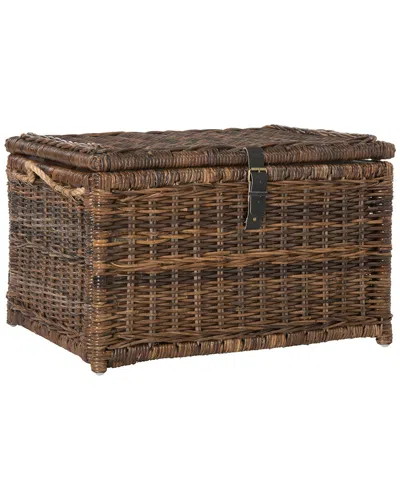 Happimess Caden 30in Wicker Storage Trunk