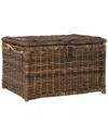 Happimess Michael 35in Wicker Storage Trunk In Brown