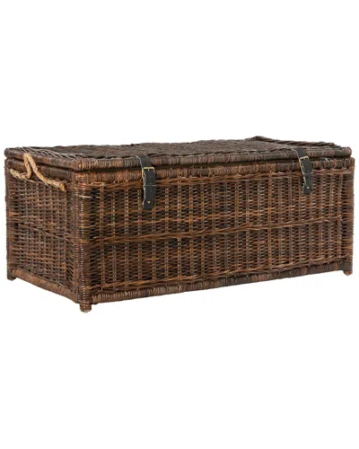 Happimess Caden 46in Wicker Storage Trunk
