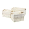 Happimess Callan Vintage Industrial Handmade Wire Metal Nesting Storage Baskets With Wood Handles An In Neutral