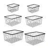 Happimess Camden Vintage Industrial Handmade Wire Metal Nesting Storage Baskets In Black