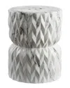 Happimess Chevron Drum 17.5in Garden Stool