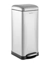 Happimess Chrome Betty Retro 8gal Step-open Trash Can In Silver