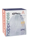 Happimess Drawstring Trash Can Liner, In Blue