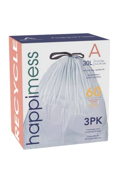 Happimess Drawstring Trash Can Liner, In Clear/unscented/8-gal