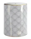 Happimess Fish Scale 17in Modern Garden Stool