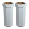 Happimess Fleur 25-gallon Classic Disposable Corrugated Cardboard Event Trash Can And Recycling Bin In Gray