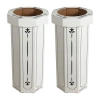 Happimess Fleur 25-gallon Classic Disposable Corrugated Cardboard Event Trash Can And Recycling Bin In White