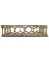 Happimess Honeycomb 19.75" Rustic Bohemian Hand-woven Rattan Tray, Natural