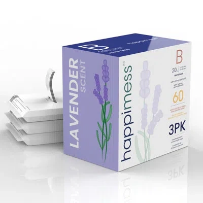 Happimess Lavender Scented Drawstring Trash Can Liner 60 Count In White