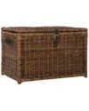 Happimess Michael 35in Wicker Storage Trunk In Brown