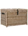 Happimess Michael 35in Wicker Storage Trunk In Brown