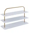 Happimess Minimalist 24.5in 9-pair 3-tier Thin Flat Plate Shoe Rack