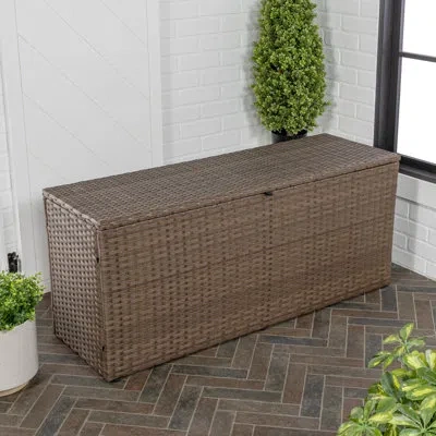 Happimess Nino Water Resistant Deck Box In Brown