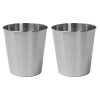 Happimess Nolan Modern Classic Smooth Steel 2 Gal Waste Bin In Metallic