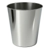Happimess Nolan Modern Classic Smooth Steel 2-gallon Wastebasket In Silver