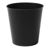 Happimess Nolan Modern Classic Smooth Steel 2-gallon Wastebasket In Black
