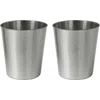 Happimess Remi Modern Classic Textured Steel 2 Gal Waste Bin In Metallic