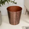 Happimess Remi Modern Classic Textured Steel 2-gallon Wastebasket In Brown