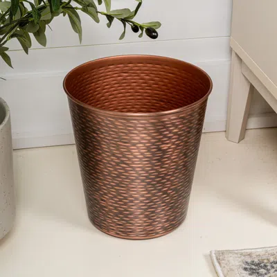 HAPPIMESS REMI MODERN CLASSIC TEXTURED STEEL WASTE BIN