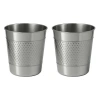 Happimess Riley Modern Classic Hammered Steel Accent 2 Gal Waste Bin In Metallic
