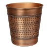 Happimess Riley Modern Classic Hammered Steel Accent 2-gallon Wastebasket In Brown
