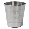 Happimess Riley Modern Classic Hammered Steel Accent 2-gallon Wastebasket In Silver