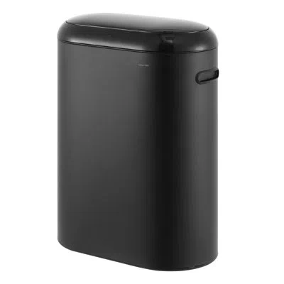 Happimess Robo Motion Sensor Trash Can In Charcoal Black