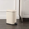 Happimess Roland Mini 2.6-gallon Step-open Trash Can In Limestone Beige