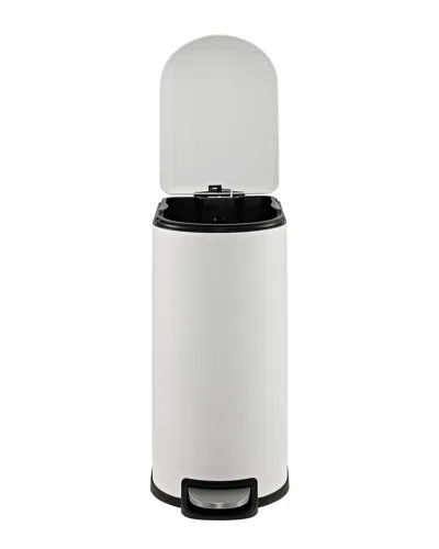Happimess Roland Mini 2.6gal Step-open Trash Can In White